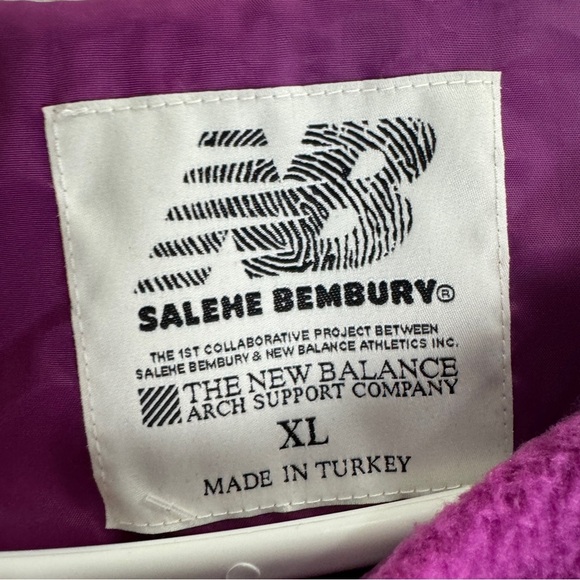 New Balance Salehe Bembury Yurt Fleece Pullover Jacket Nightwatch Green Size XL - Picture 4 of 10